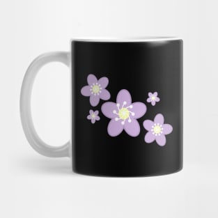 Spring Time Purple Blosom Flower Clusters - Black Mug